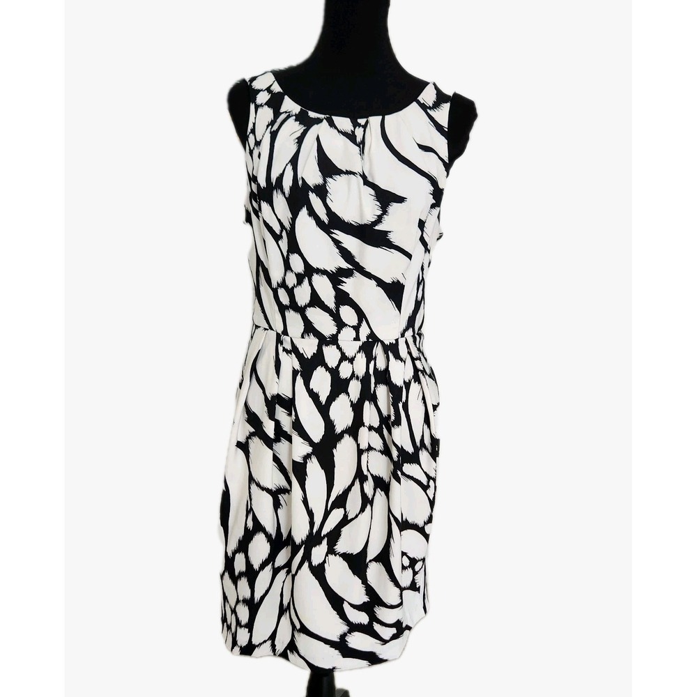 B Darlin Black and White Floral Sheath Dress Jr 13/14 Kentucky Derby